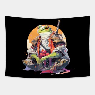 Frog Samurai Tapestry