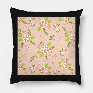 Sweet Pea Pink Florals Pillow