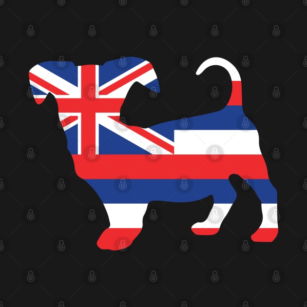 Chiweenie Dog Lover Hawaii Flag by ryanjaycruz
