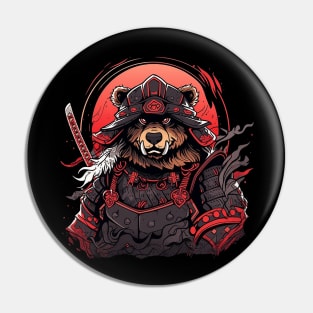 samurai bear Pin