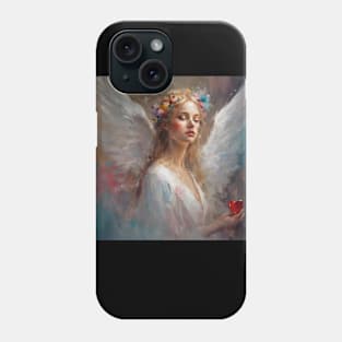 white angel will talk to your heart Phone Case