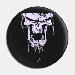 bearded Skull Pin