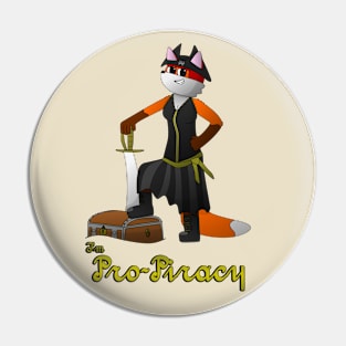 Fox Pirate Pin