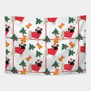 Christmas Dog Puppies Tapestry