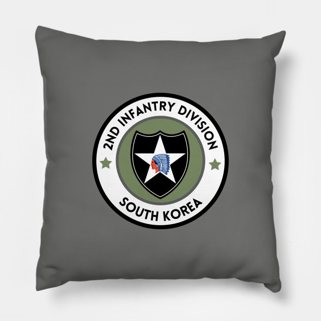 2nd ID South Korea Green Stars Pillow by Trent Tides