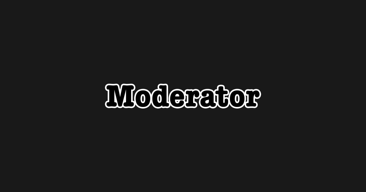 Moderator - Moderator - Sticker | TeePublic