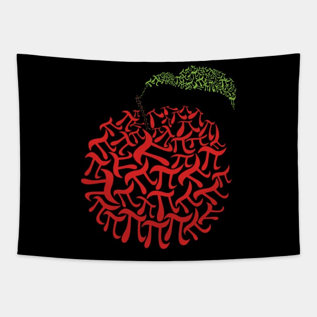 Apple pi Tapestry by Tlou_arts