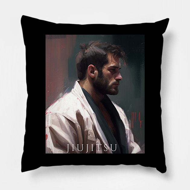 jiujitsu Pillow by JIUJITSU- BJJ