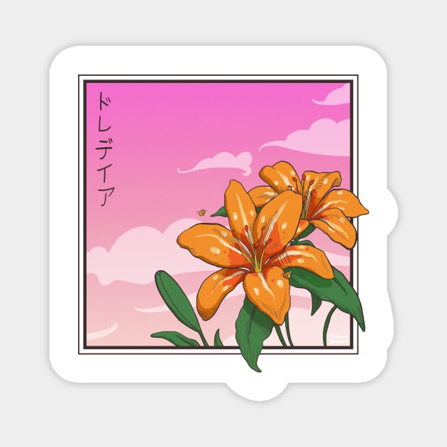 Elegant Lily Magnet by The Last Shaymin