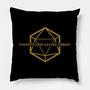 Constitution Saving Throw Pillow