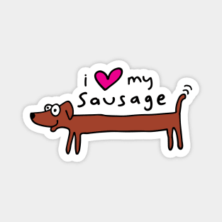 I love my sausage dog Magnet