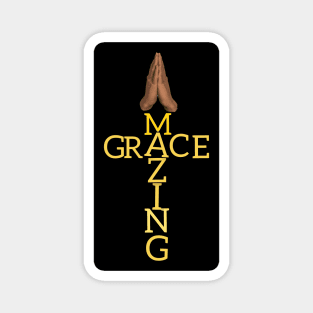 Praying Amazing grace Magnet