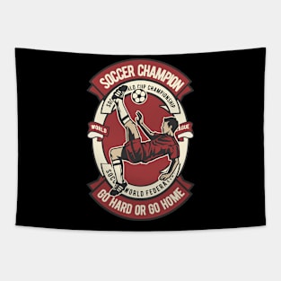 Soccer Champion, Vintage Retro Classic Tapestry