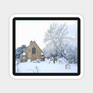 The Old Church, St Alphege, Seasalter, Snow Magnet