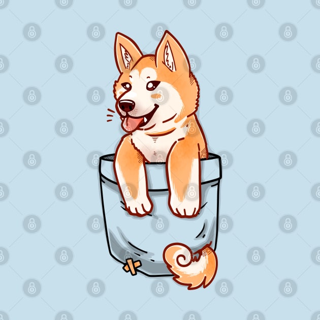 Pocket Cute Akita Puppy by TechraPockets