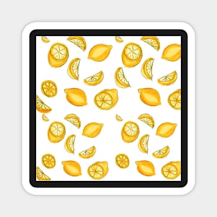 Citrus Collage Lemon Magnet
