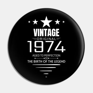 Vintage 1974 - Birthday Gift Pin