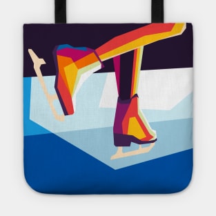 ice skating wpap Tote