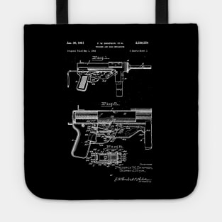 World War 2 Weapon Blueprint M3 Grease Gun Tote