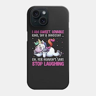 Cute, Funny, Sarcastic Unicorn Phone Case