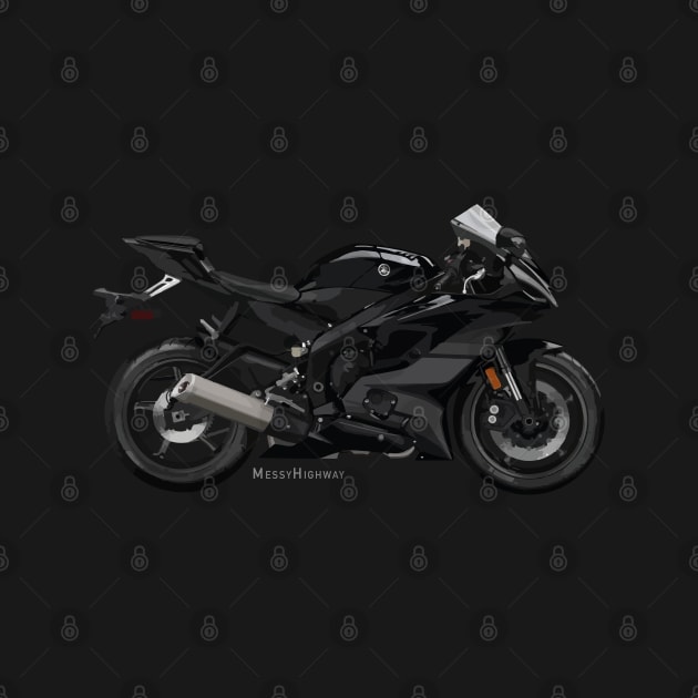 Yamaha R6 20 black, s by MessyHighway
