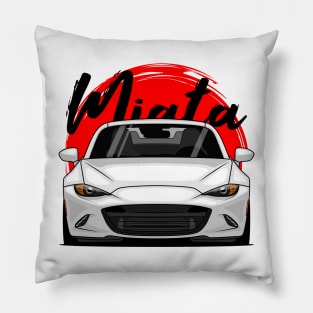 White Miata MX5 ND Pillow