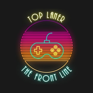 Gaming Top Laner Front Line Neon T-Shirt