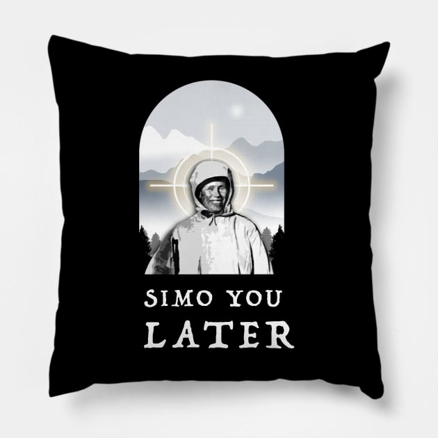Simo You Later Pillow by The History Impossible Storefront