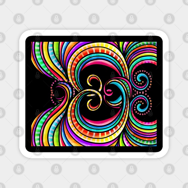 doodle  border Magnet by busines_night