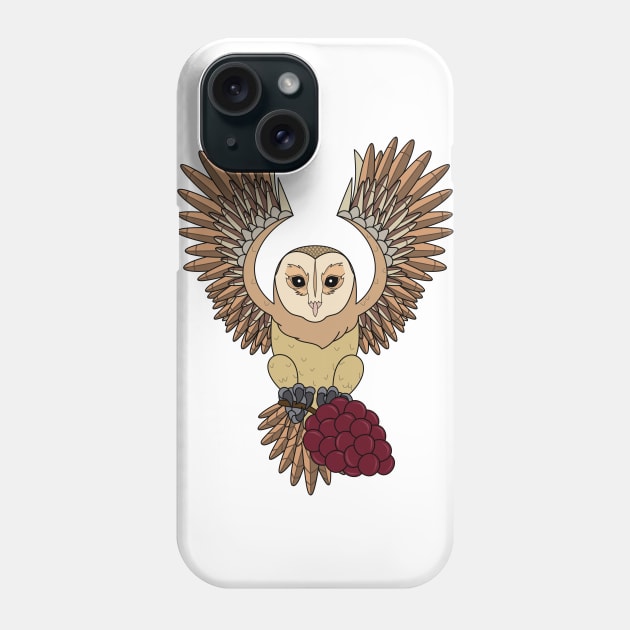 The Vegan Owl Phone Case by The Lemon Stationery & Gift Co