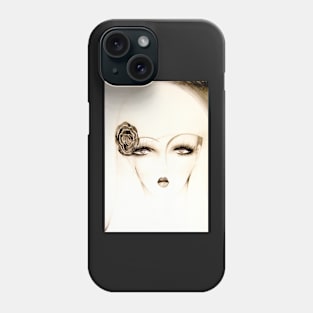 PALE 70S WOMAN ART DECO FACE SKETCH Phone Case