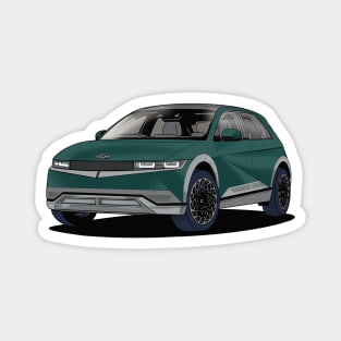 Hyundai Ioniq 5 Blue Green Electric Car Magnet