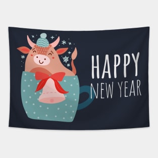 Happy New Year Tapestry