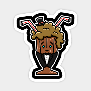 Cute Root Beer Float with Chocolate Milkshake Vibes in a Tuxedo - Root Beer Magnet