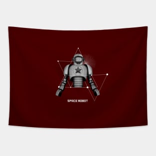 Space robot minimalism Tapestry