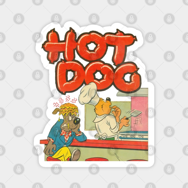 HOTDOG Magnet by fleurdesignart