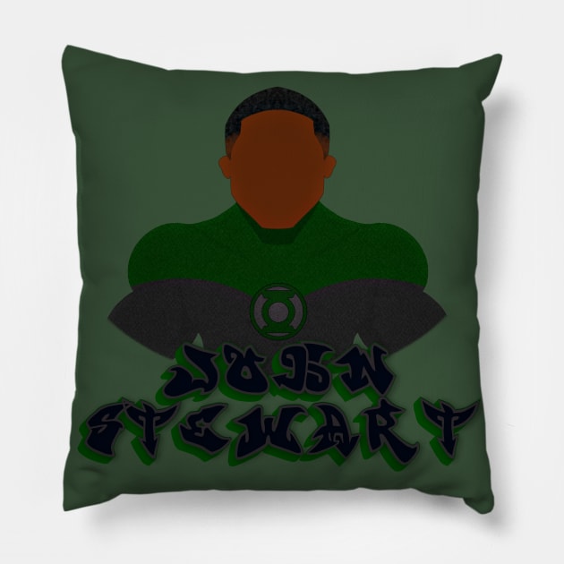 Protector in green Pillow by Thisepisodeisabout