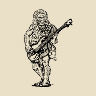 SEEMBO Neanderthal Playing Guitar Guitarist Musician Band T-Shirt