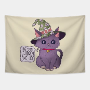 Witch cat Tapestry