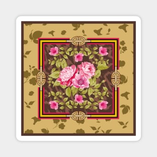 Pink flowers,luxury design Magnet