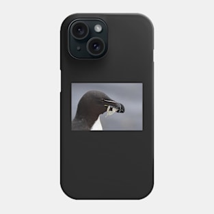 Razorbill coming back from fishing Phone Case