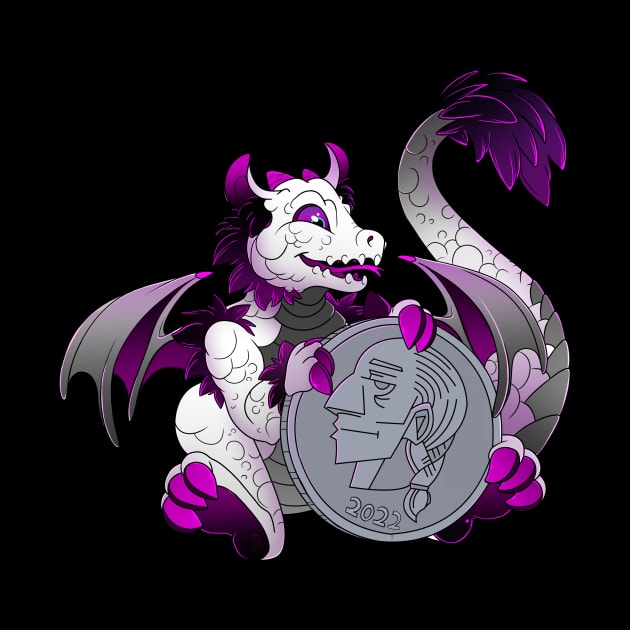 Asexual pride pocket dragon by TheMightyQ