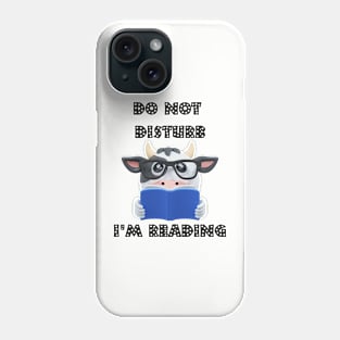 Book Lover Cow Reading Phone Case