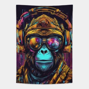 Futuristic monkey Tapestry