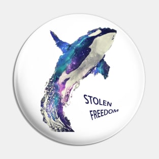 STOLEN FREEDOM orca T-Shirt Orcas Supporter des Animaux Méritent Mieux T-Shirt Pin