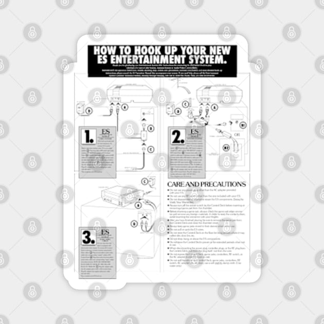 How To Hook Up Your Entertainment System (no border) Magnet by ParaholiX