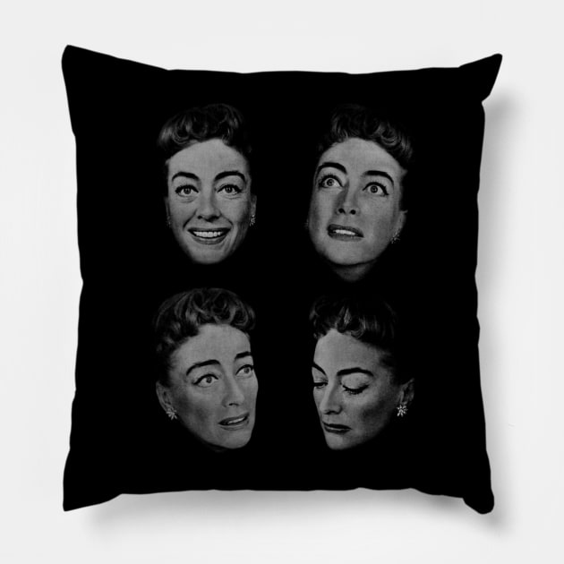 Joan Crawford - Vintage Pillow by Unfluid