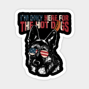 German Shepherd Shirt Funny 4th of July Pup Tee Magnet