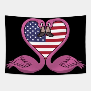 Flamingo USA Tapestry