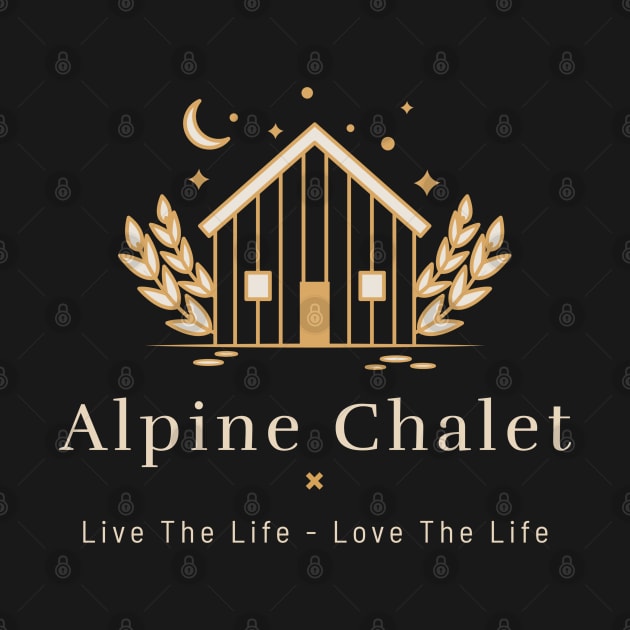 Alpine Chalet, Log Cabin, Skier, Snowboarder Holiday, Ski Resort by Style Conscious